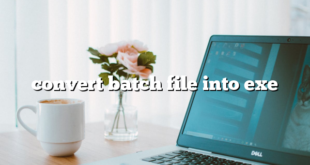 convert batch file into exe