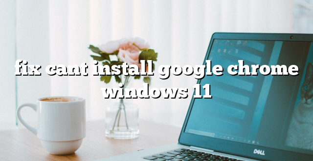 fix cant install google chrome windows 11