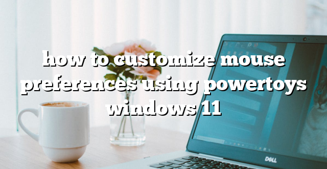 how to customize mouse preferences using powertoys windows 11