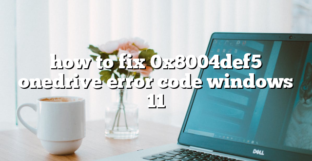 how to fix 0x8004def5 onedrive error code windows 11