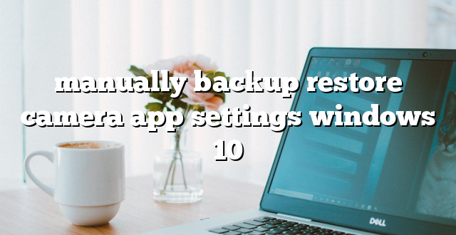 manually backup restore camera app settings windows 10