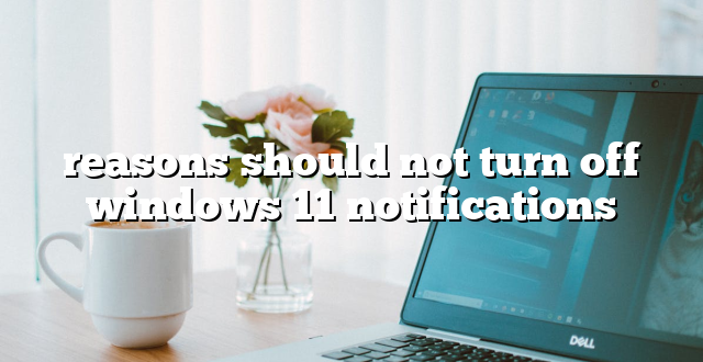 reasons should not turn off windows 11 notifications