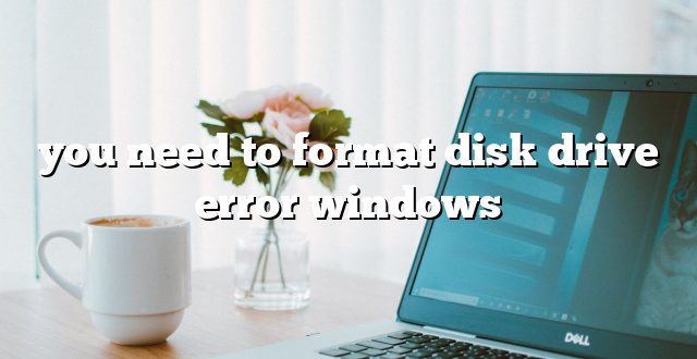 you need to format disk drive error windows